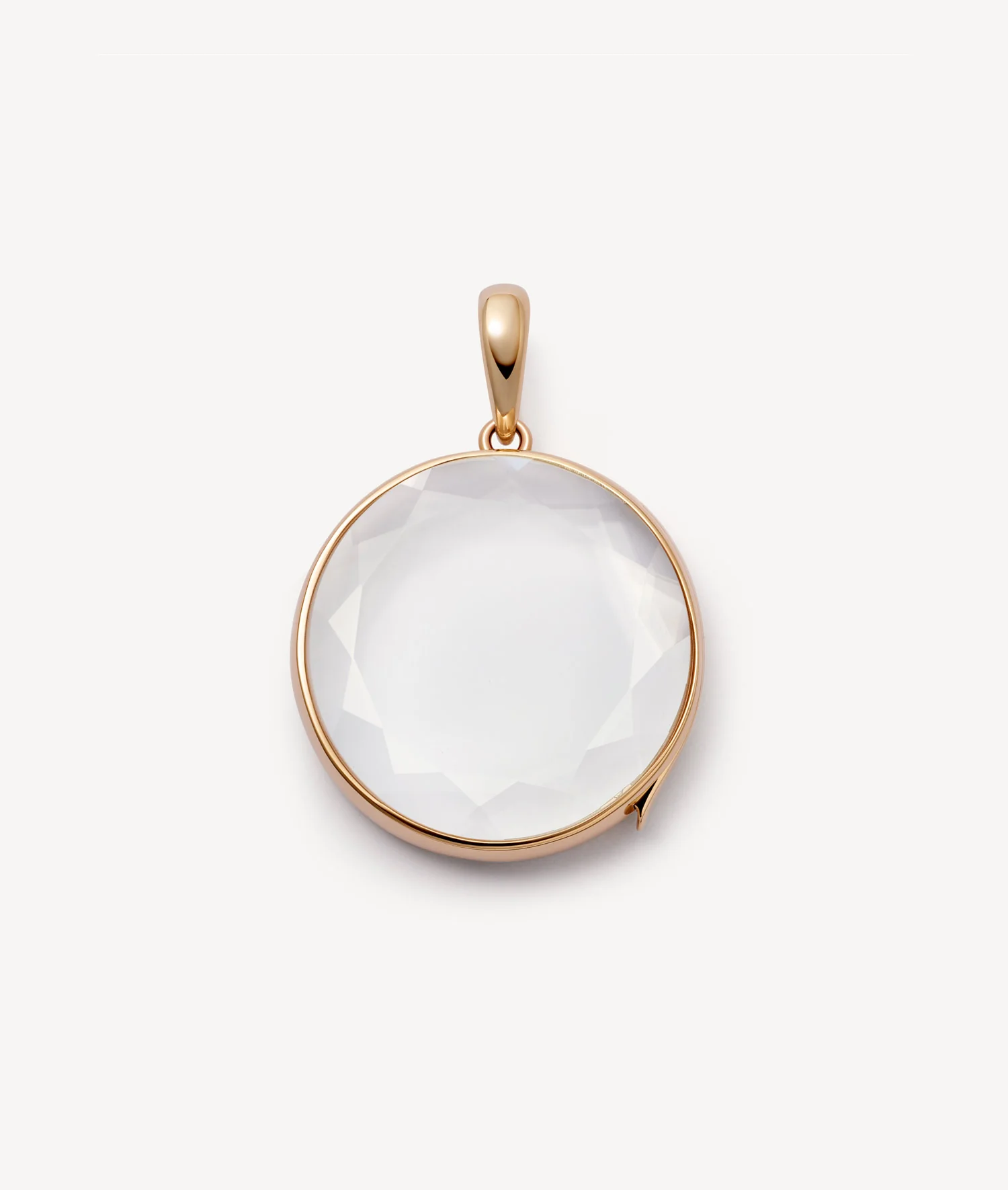 Large Round Rose Gold Locket 14k - Image 2