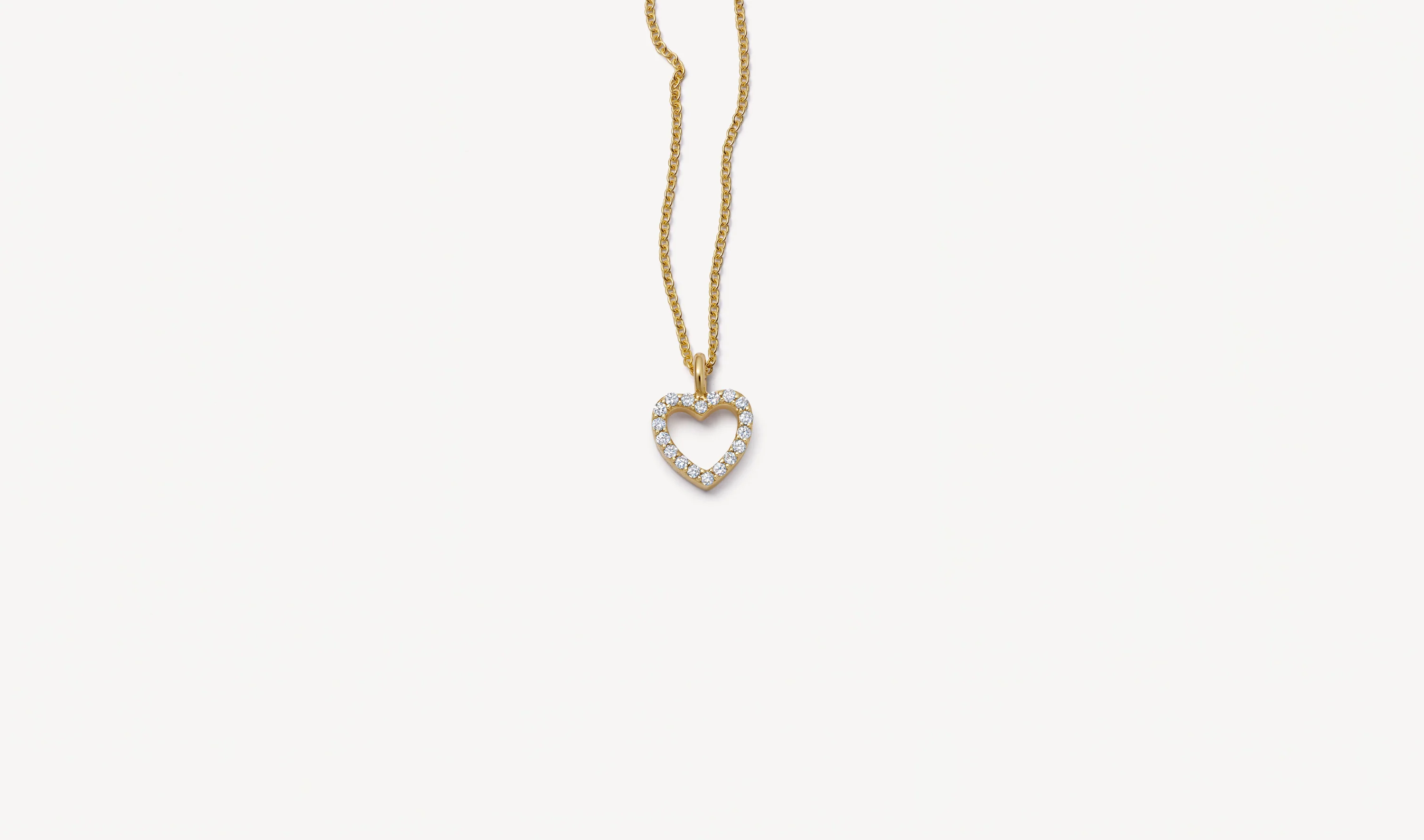Diamond Heart Pendant Necklace