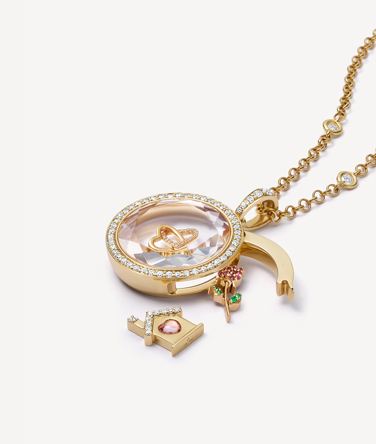 Heritage Diamond Gold Locket 18k - Image 3