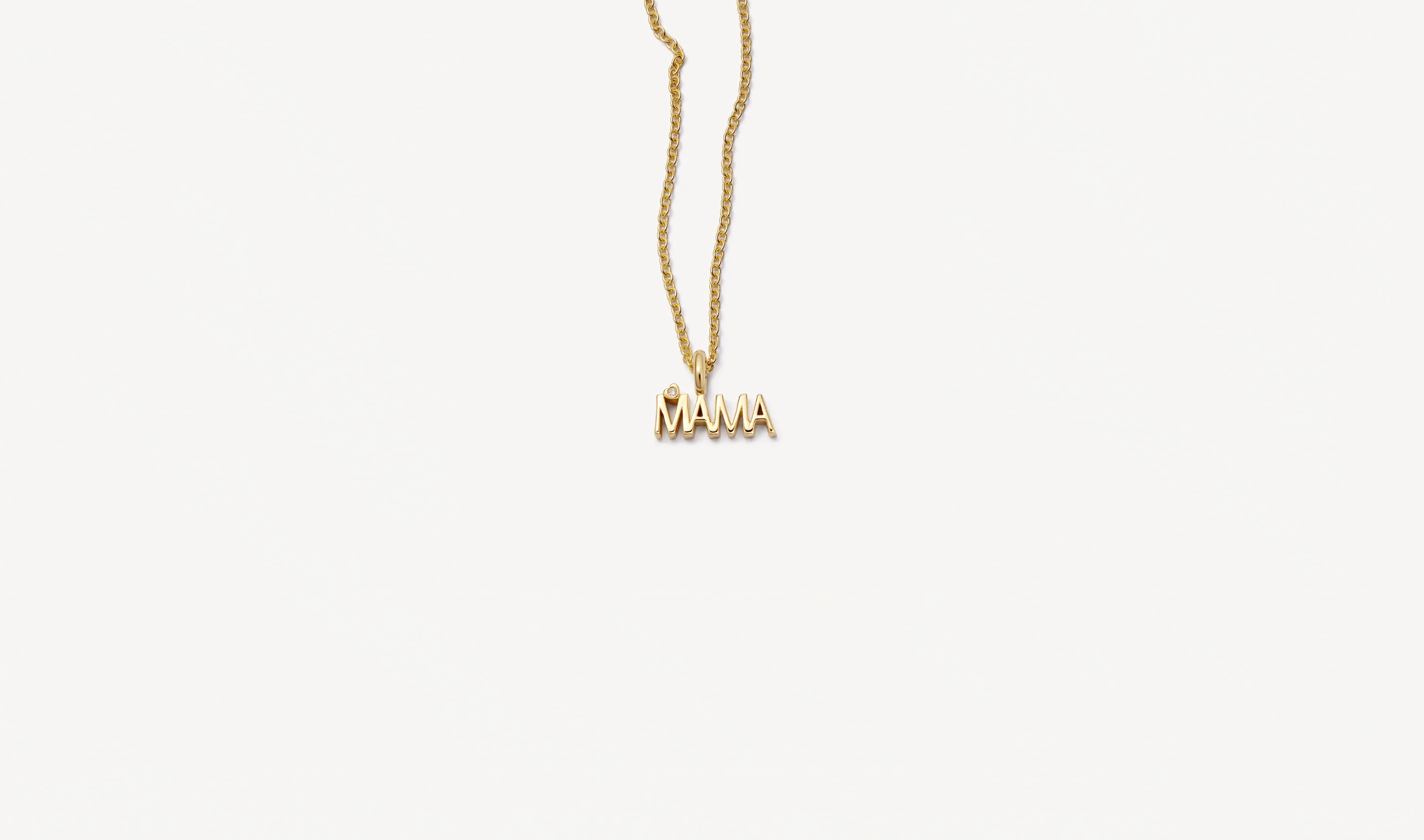 Diamond Mama Pendant Necklace