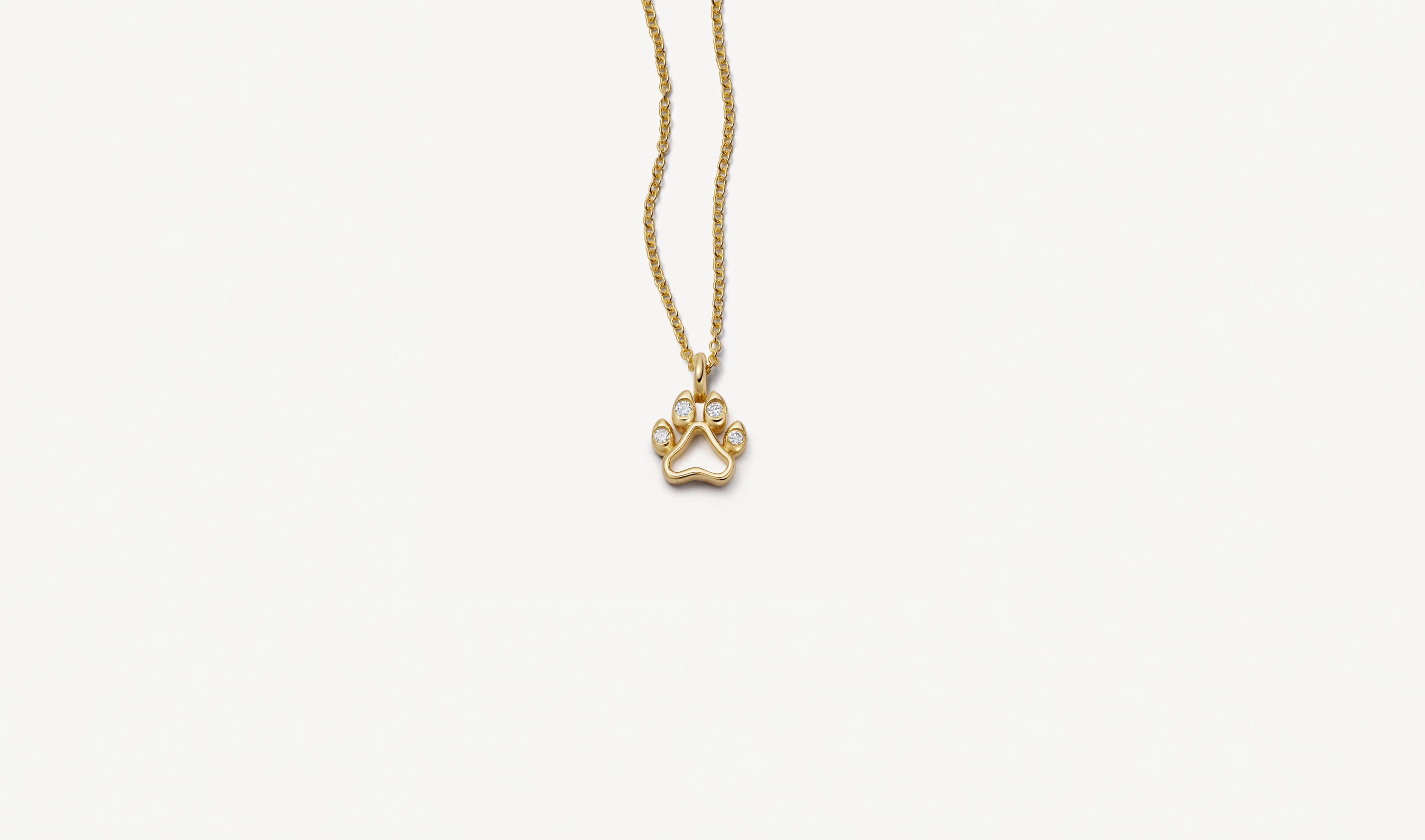 Dog Paw Pendant Necklace