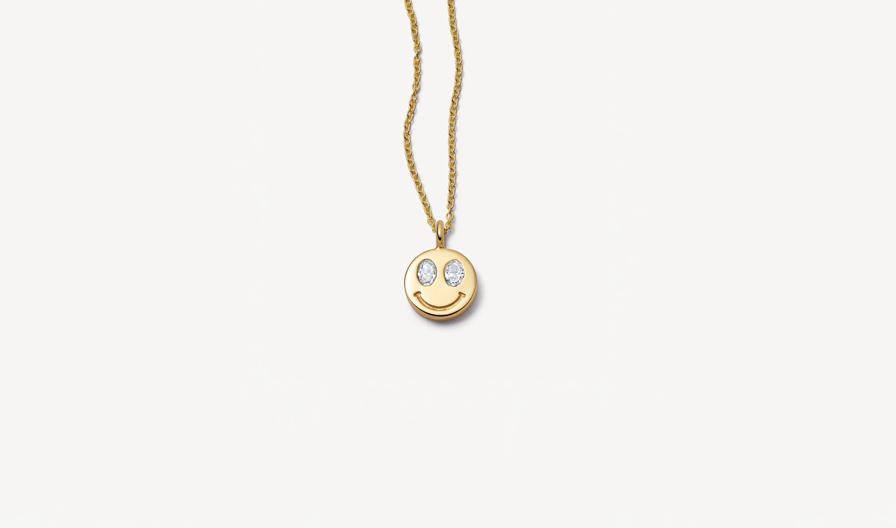 Happy Face Pendant Necklace