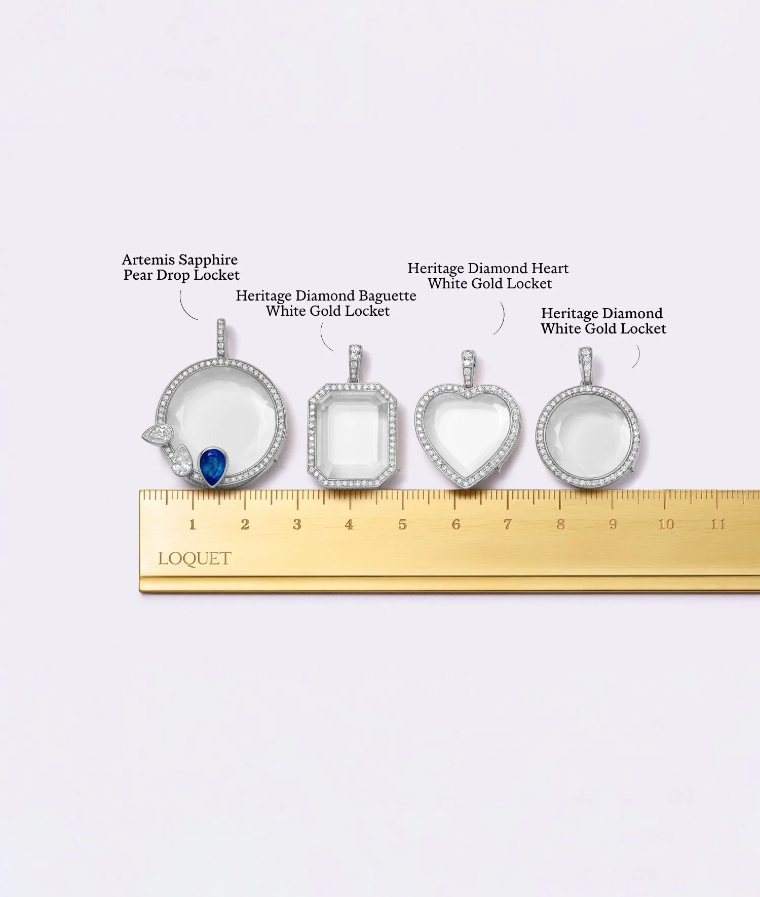 Heritage Diamond Heart White Gold Locket 18k - Image 4