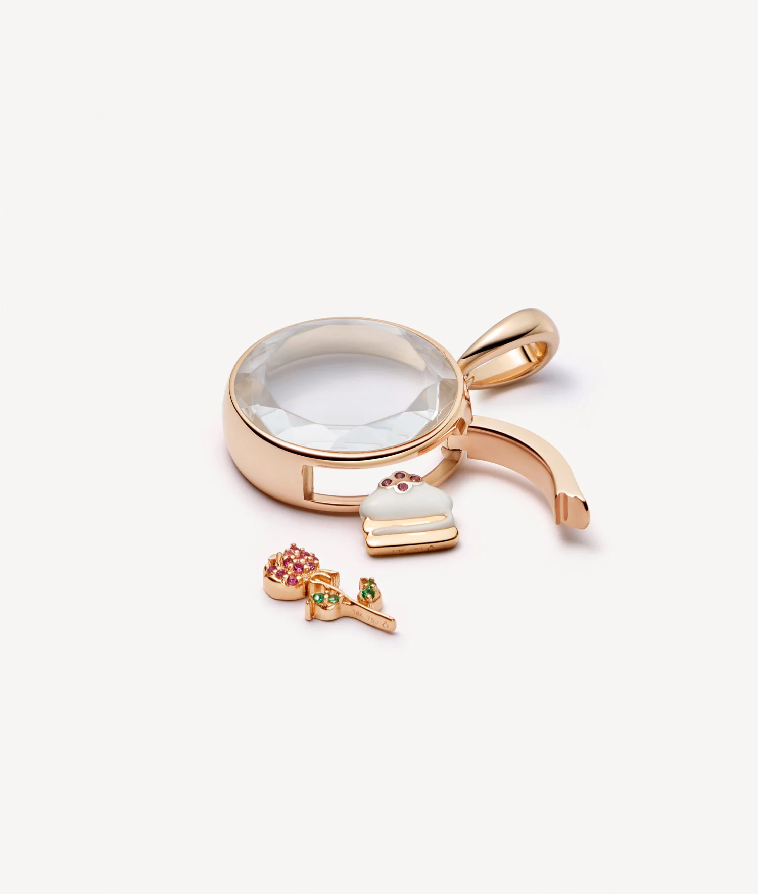 Midi Round Rose Gold Locket 14k - Image 3