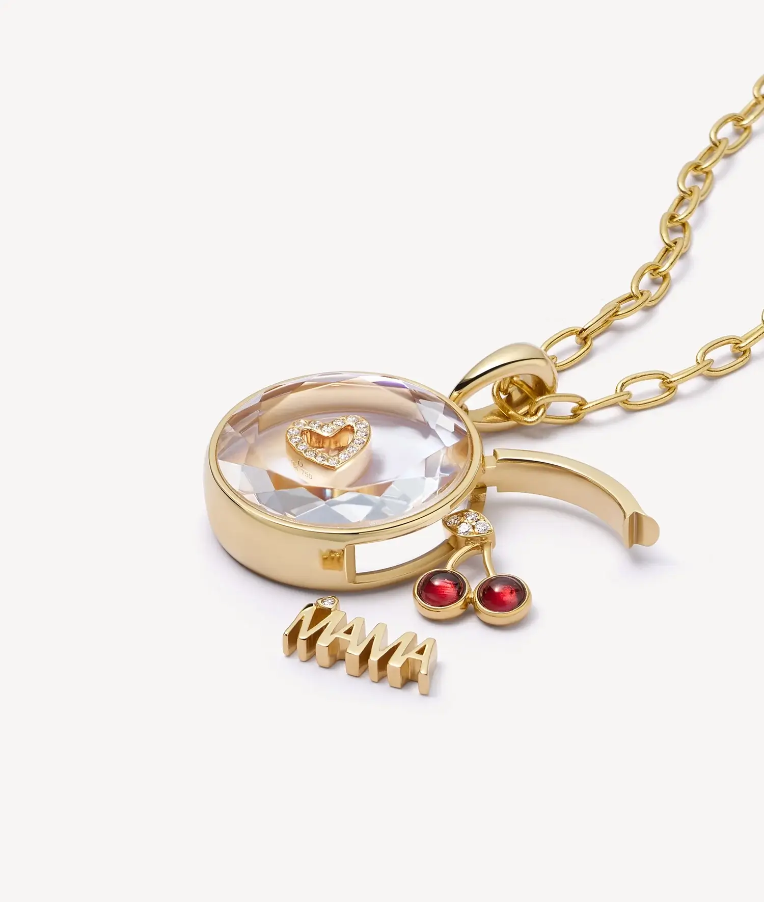 Midi Round Gold Locket 18k - Image 3