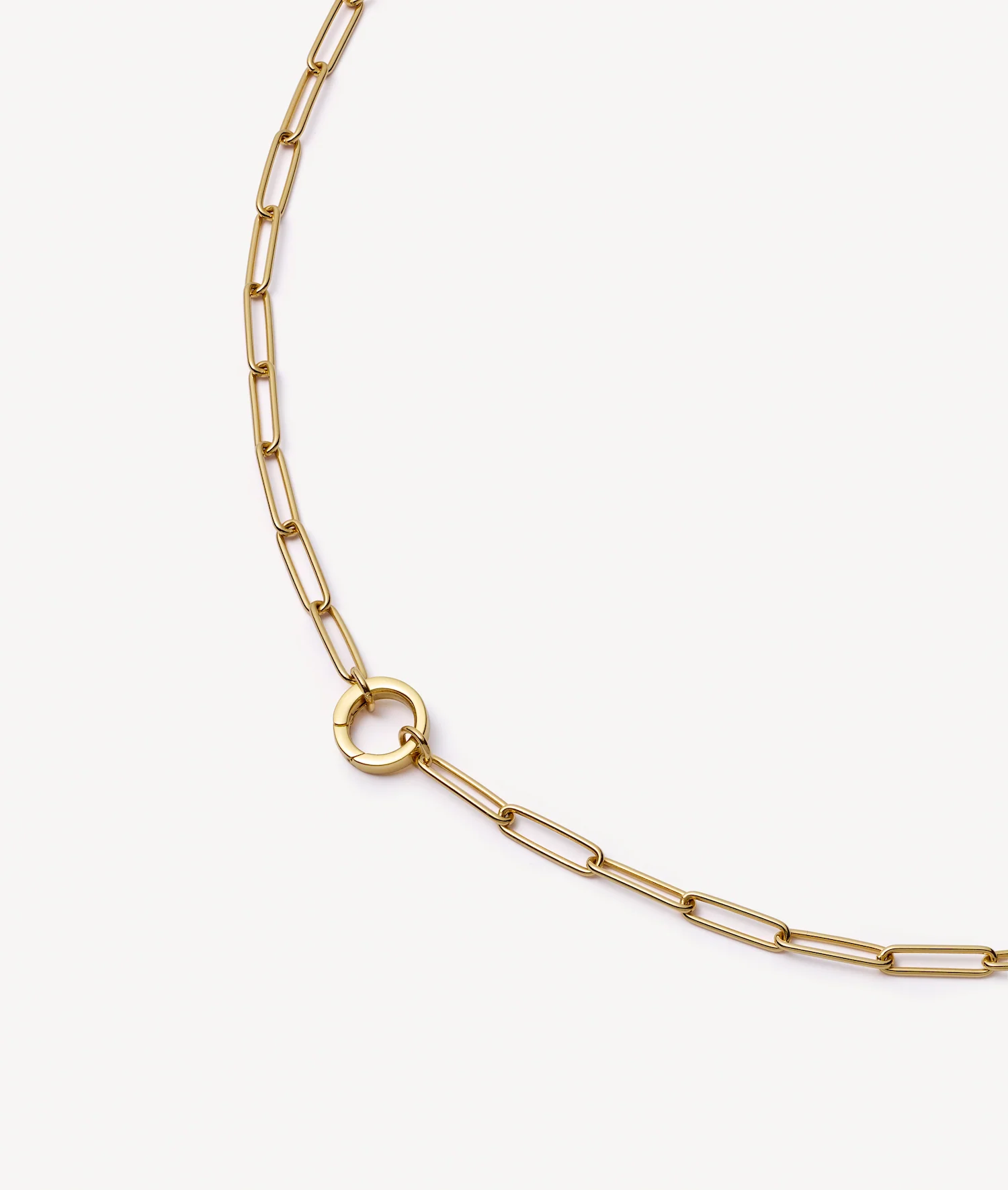 Paperclip 22 Inch Gold Necklace 18k - Image 3